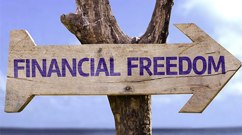 Sign pointing you to your financial freedom at Velocity Community Credit Union