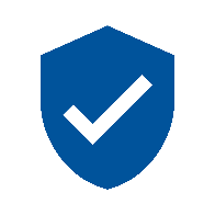 icon of a shield with a check mark on it representing that payroll services can help you stay compliant
