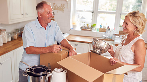 Couple downsizing their home with these tips!