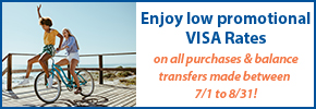 Two women on a bike at the beach getting a handle on their finances with A Velocity VISA Credit Card